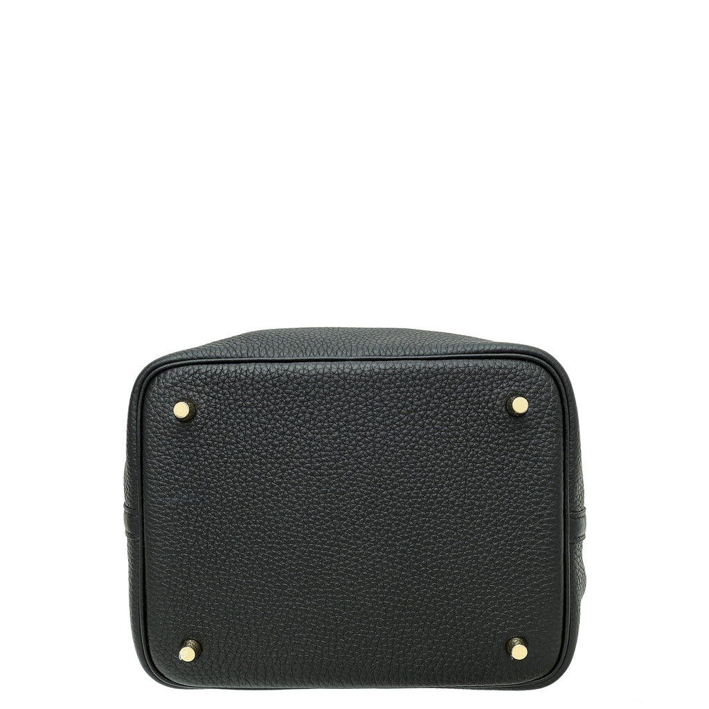 Hermes Noir Picotin Lock 22 Bag