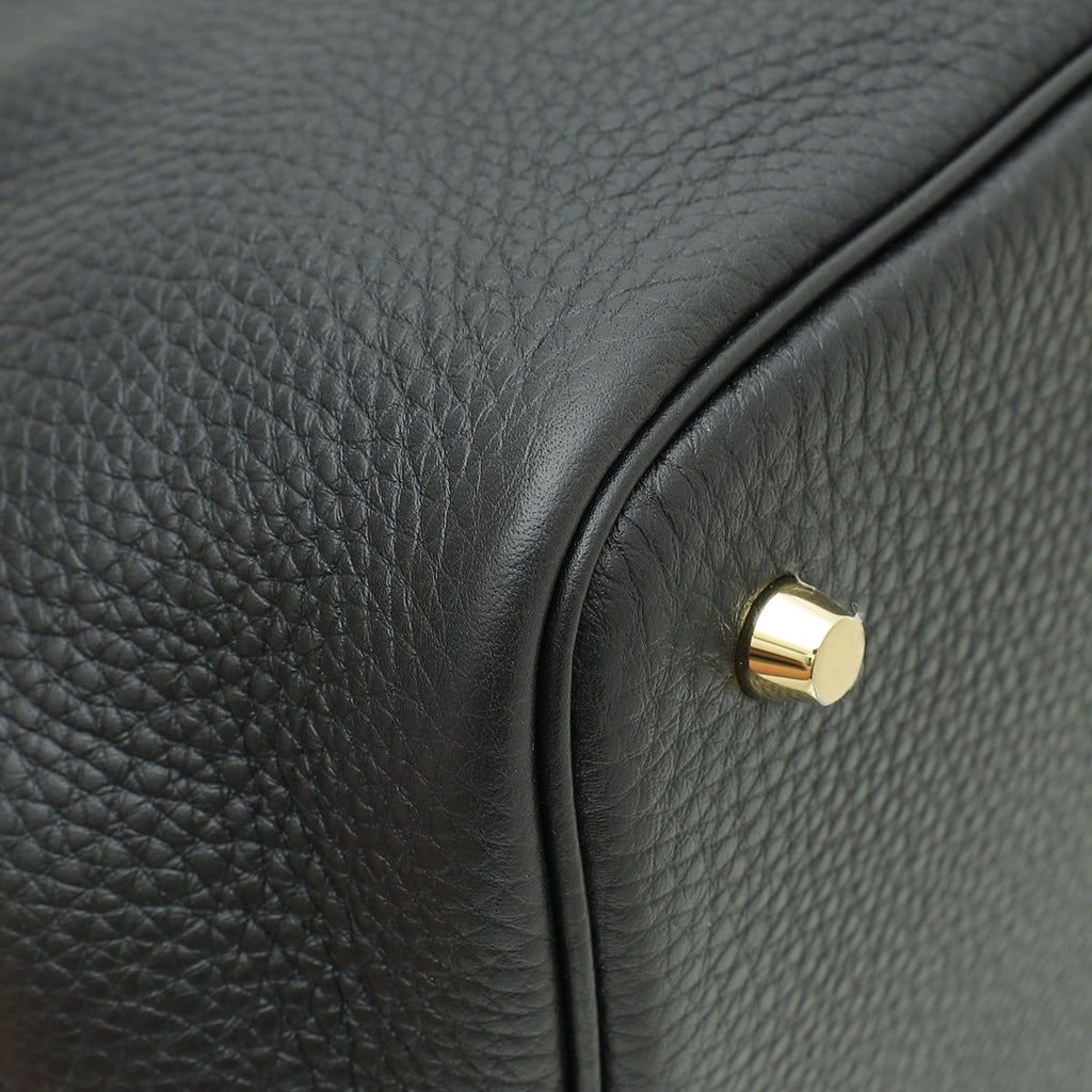Hermes Noir Picotin Lock 22 Bag