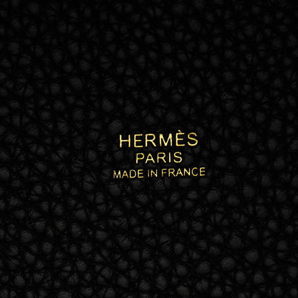 Hermes Noir Picotin Lock 22 Bag