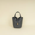 Hermes Gris Misty Picotin Lock 18 Bag