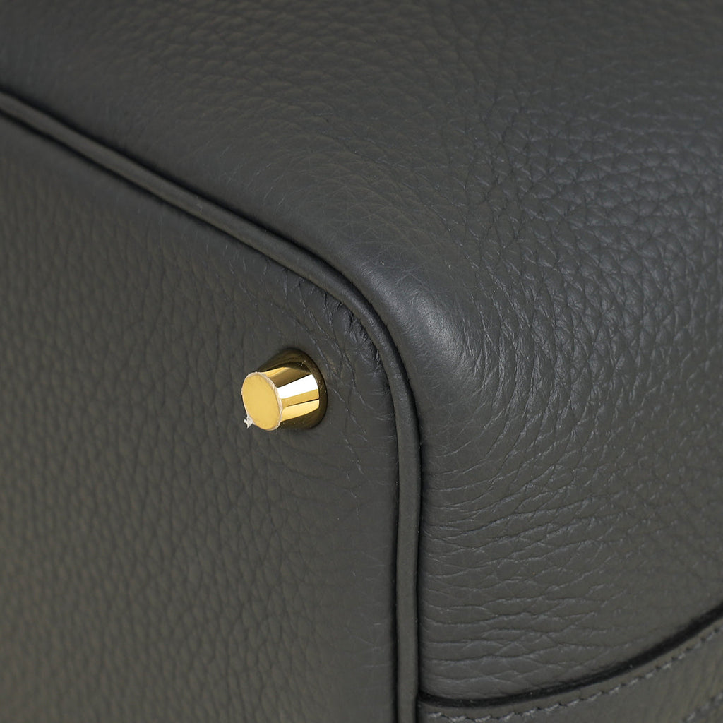 Hermes Gris Misty Picotin Lock 18 Bag