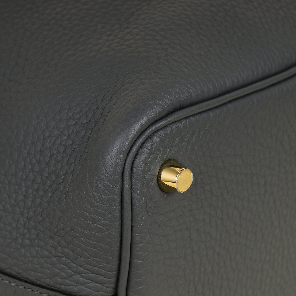 Hermes Gris Misty Picotin Lock 18 Bag