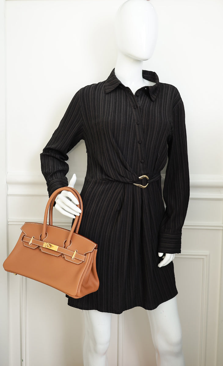 Hermes Gold Birkin Shoulder Light 29