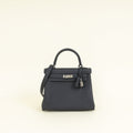 Hermes Caban Bleu Kelly 25 Retourne Bag