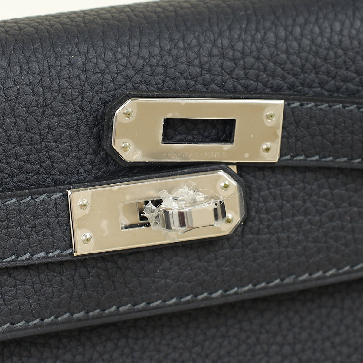 Hermes Caban Bleu Kelly 25 Retourne Bag