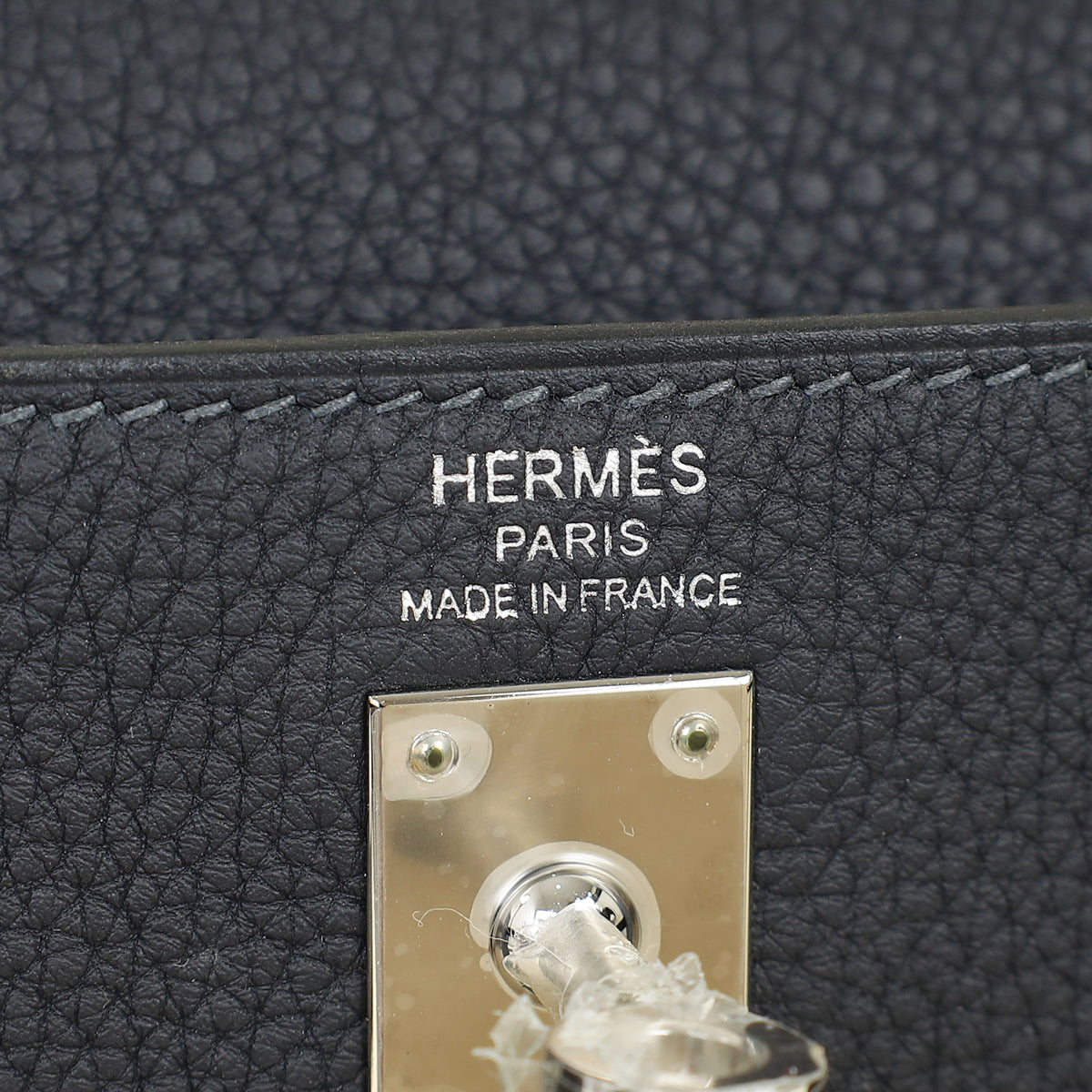 Hermes Caban Bleu Kelly 25 Retourne Bag