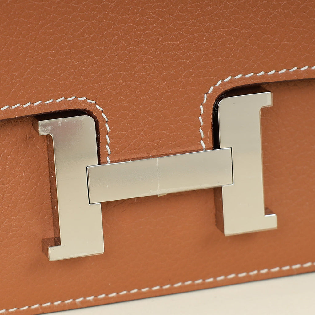 Hermes Gold Constance Slim Wallet