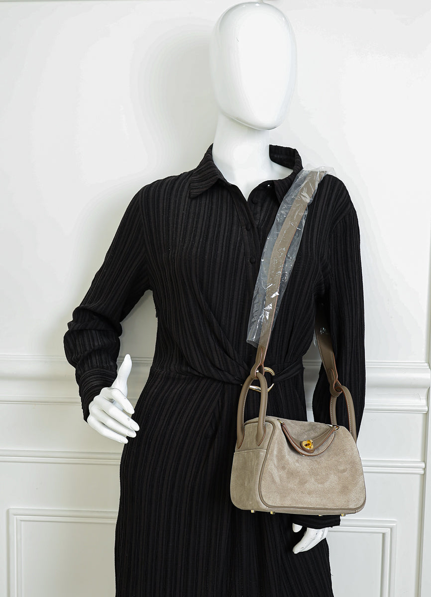 Hermes Bicolor Mini Lindy II Bag