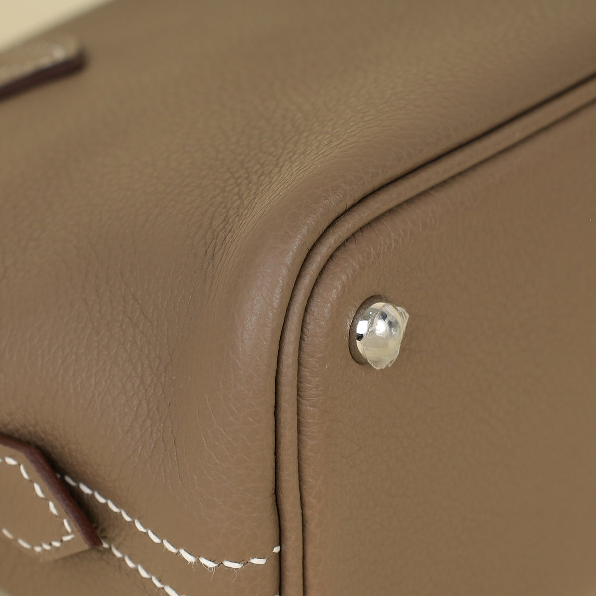 Hermes Etoupe Bolide 1923 Mini Evercolor Bag