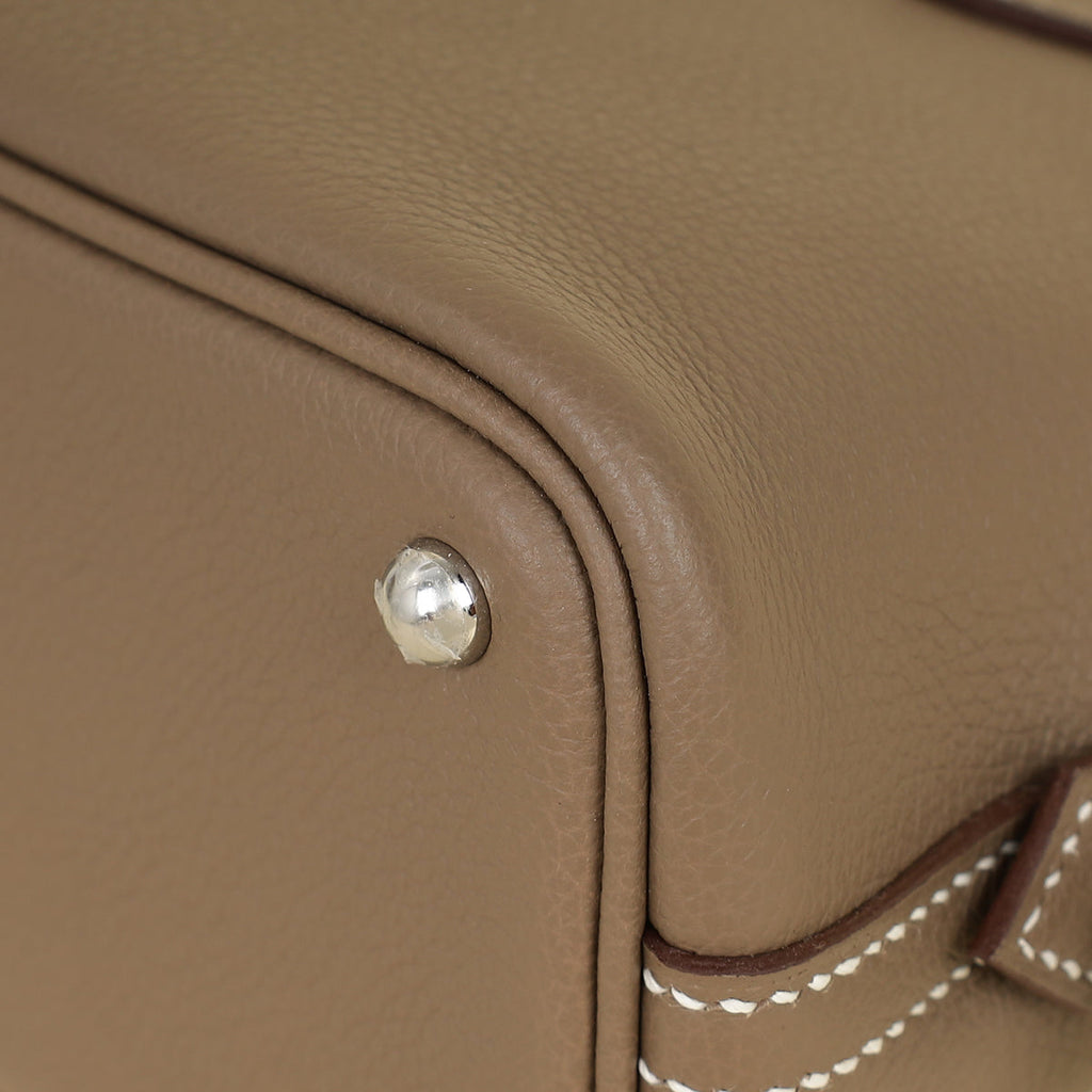 Hermes Etoupe Bolide 1923 Mini Evercolor Bag