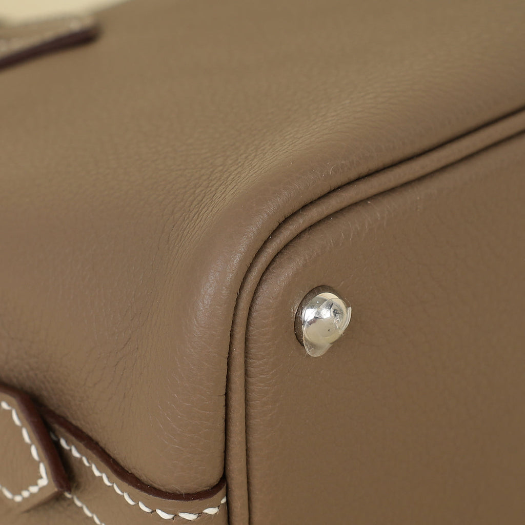 Hermes Etoupe Bolide 1923 Mini Evercolor Bag