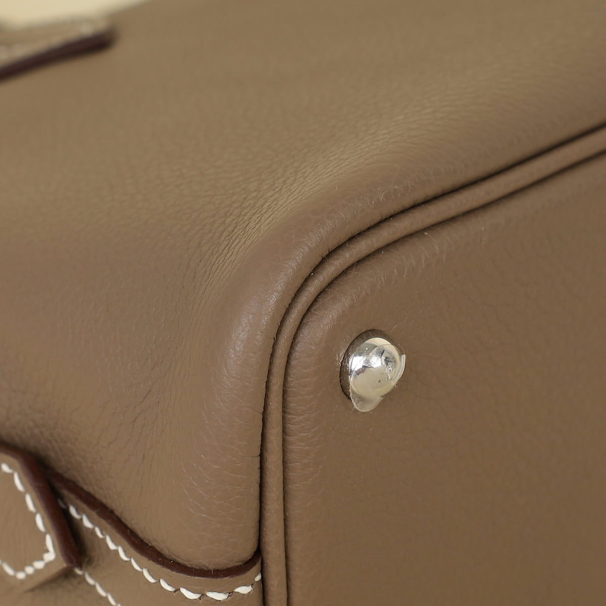 Hermes Etoupe Bolide 1923 Mini Evercolor Bag
