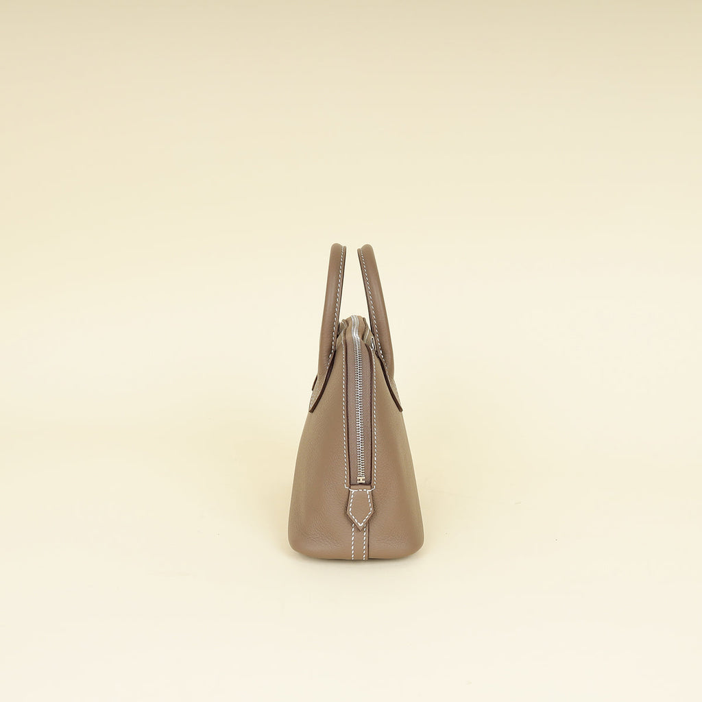 Hermes Etoupe Bolide 1923 Mini Evercolor Bag