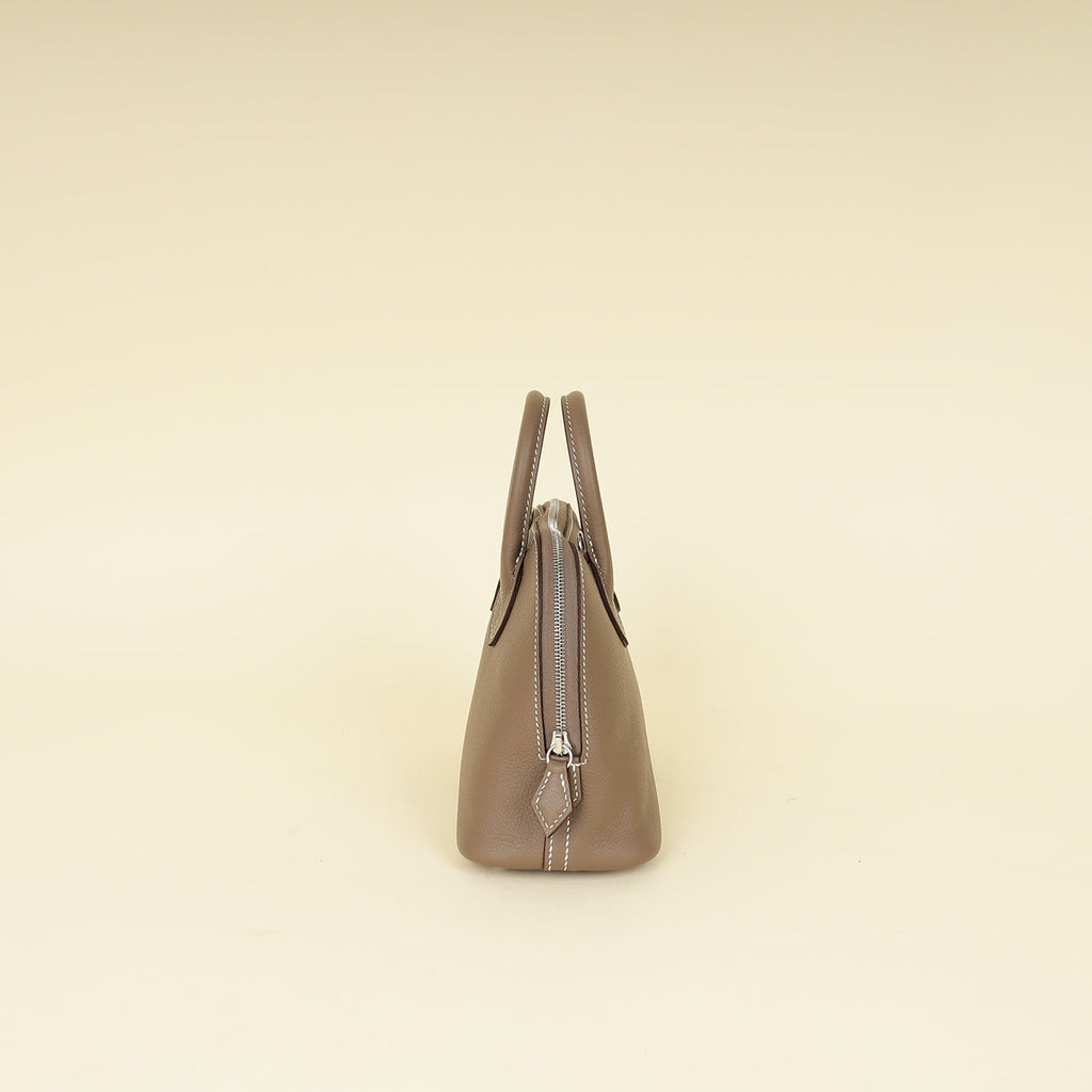 Hermes Etoupe Bolide 1923 Mini Evercolor Bag