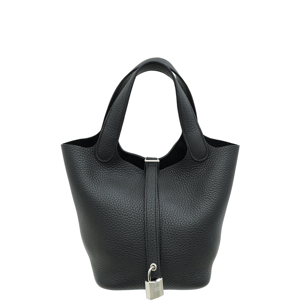Hermes Noir Picotin Lock 18 Bag
