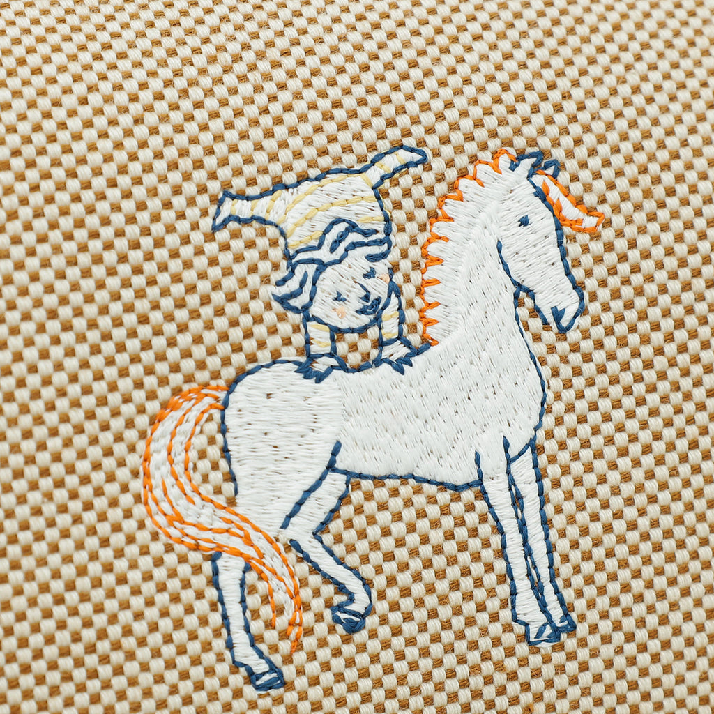 Hermes Biscuit Bride-A Brac Cabriole Herringbone Large Case Pouch