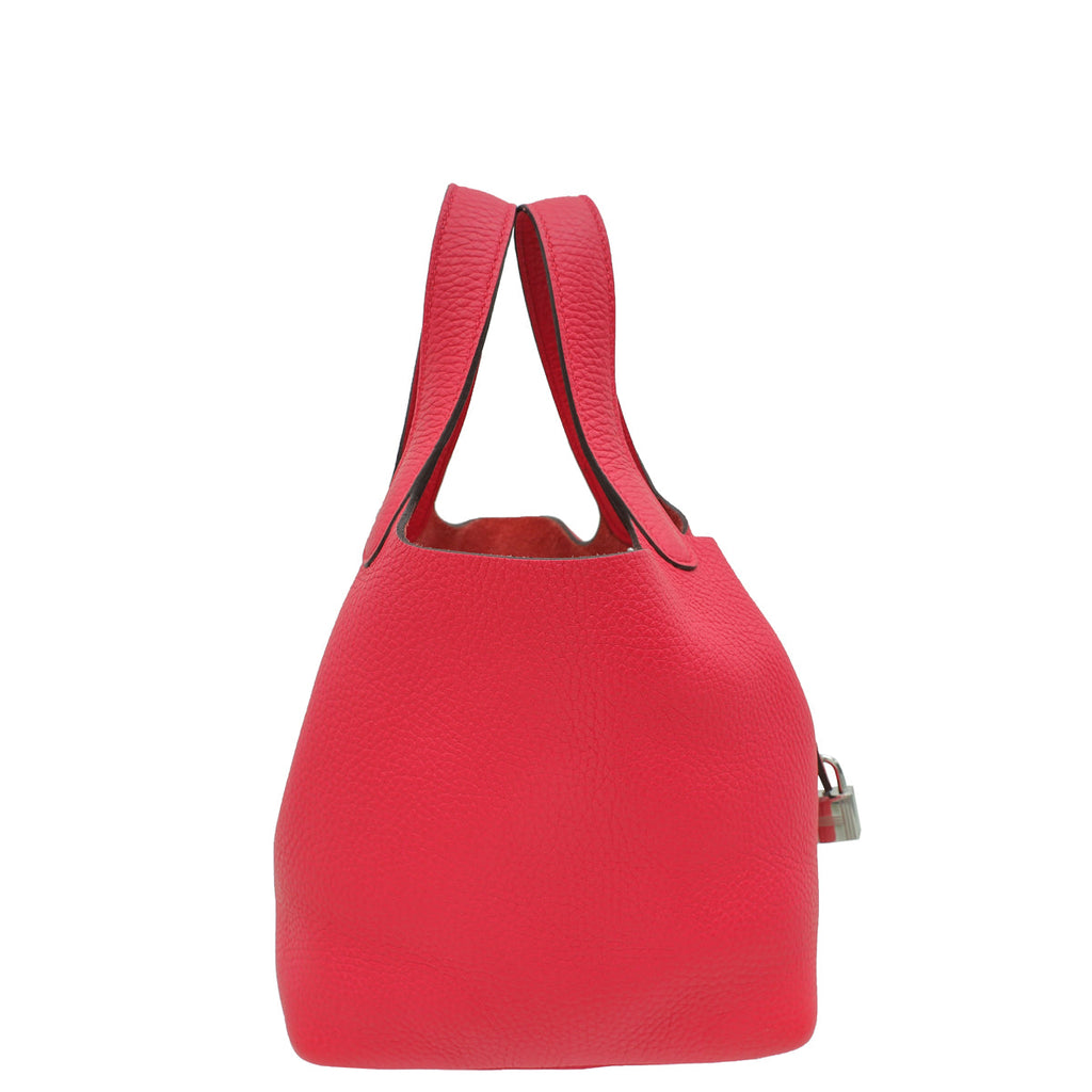 Hermes Rose Extreme Picotin Lock 18 Bag