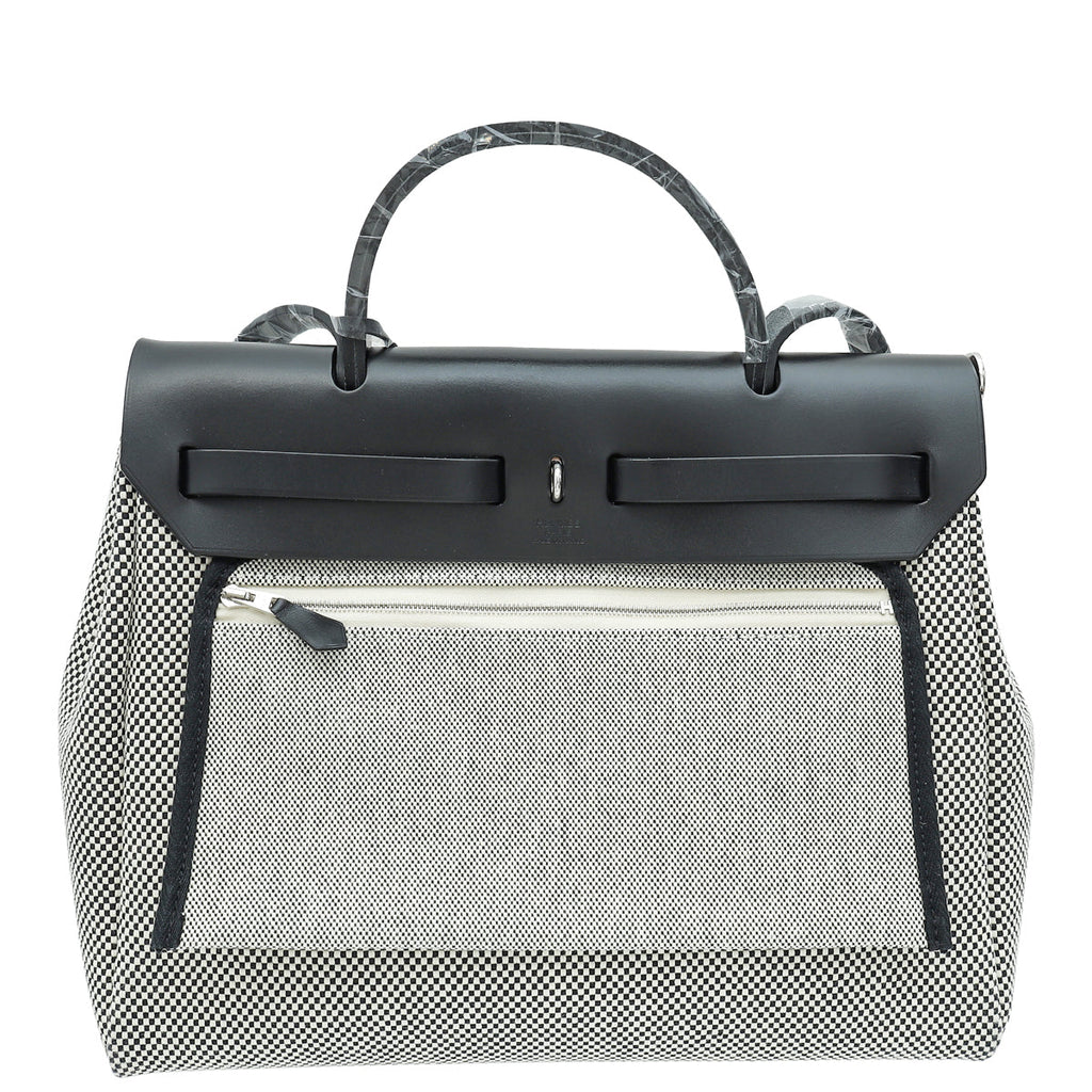 Hermes Bicolor Herbag Zip 31 PM Criss Viking Quadrille Retourne Bag