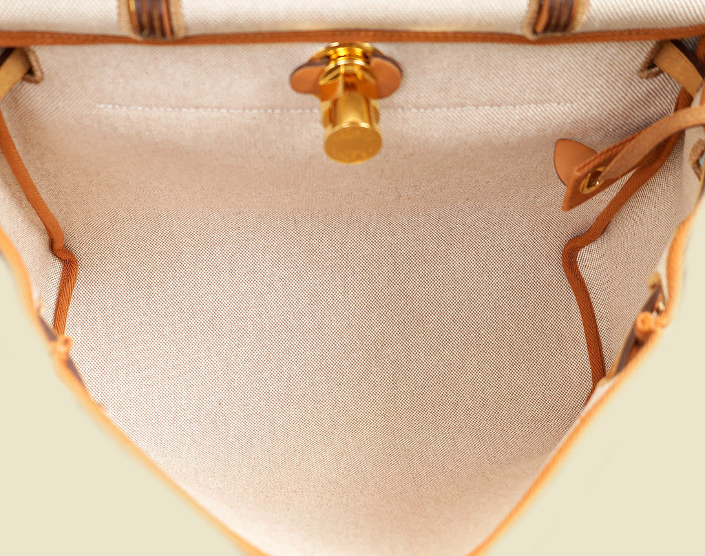 Hermes Bicolor Vache Hunter Chaine D'Ancre Herbag 31 PM Bag
