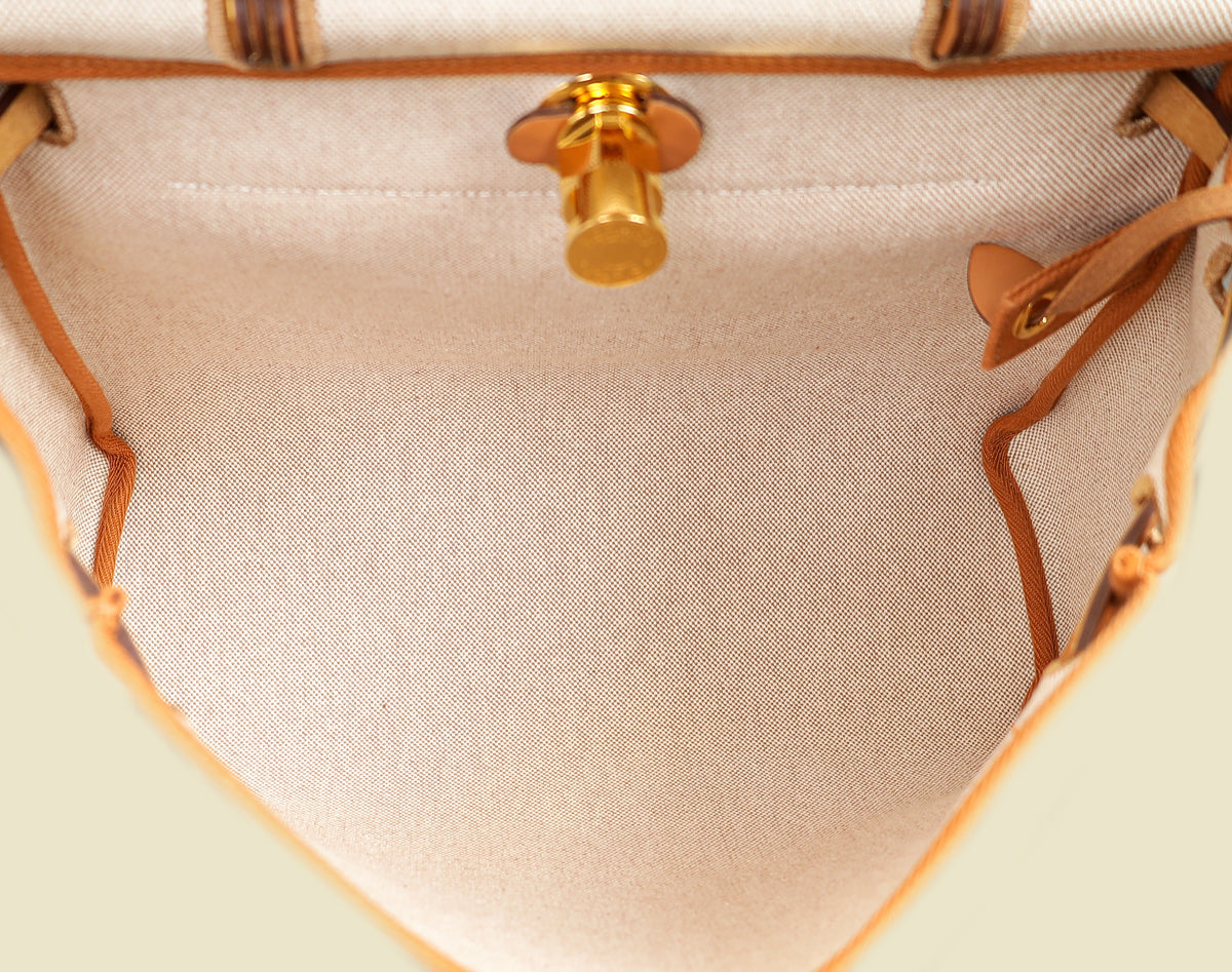 Hermes Bicolor Vache Hunter Chaine D'Ancre Herbag 31 PM Bag