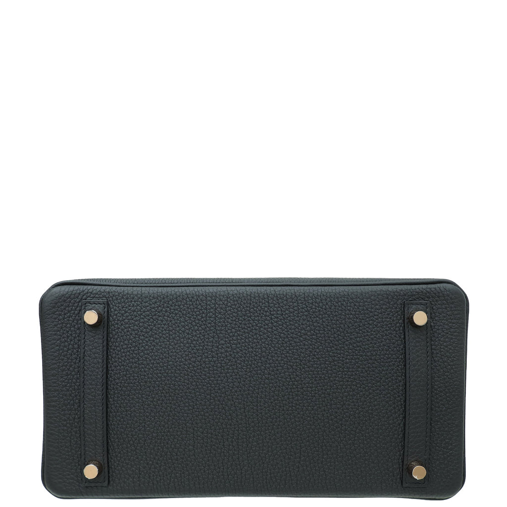 Hermes Noir Touch Niloticus Crocodile Birkin 30 Bag