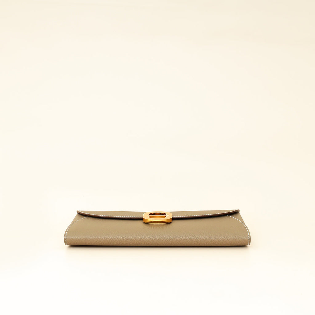 Hermes Etoupe Glacier Maillon To Go Wallet