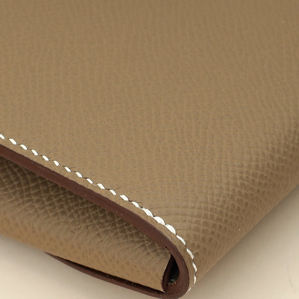 Hermes Etoupe Glacier Maillon To Go Wallet