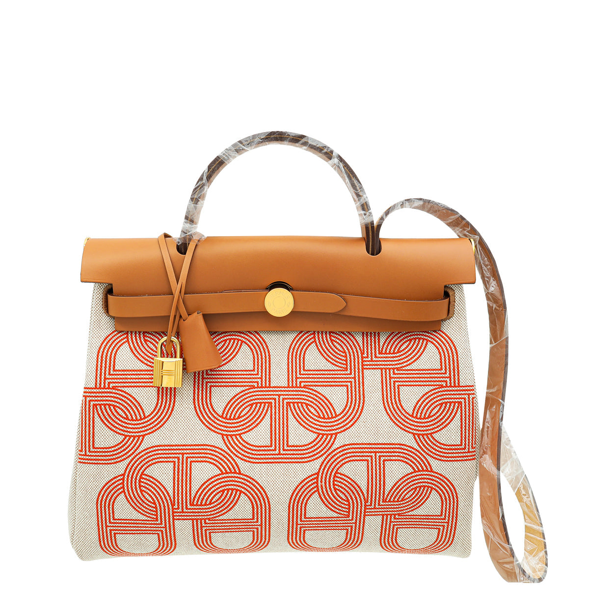 Hermes Tricolor Vache Hunter Chaine D'Ancre Herbag 31 PM Bag