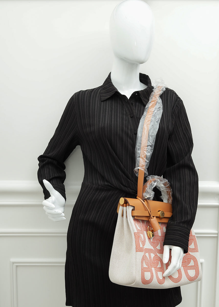 Hermes Tricolor Vache Hunter Chaine D'Ancre Herbag 31 PM Bag