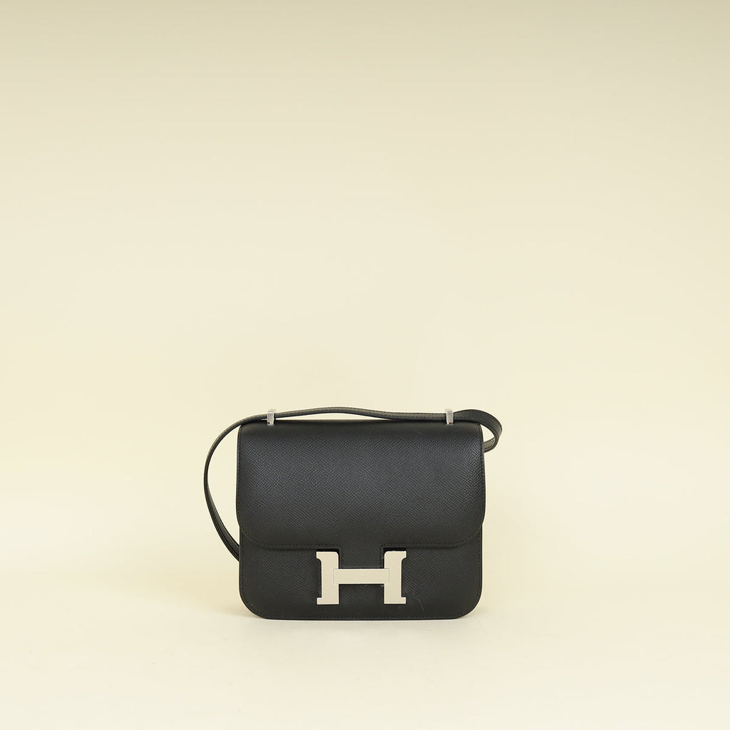 Hermes Noir Constance III 18 Mini Bag
