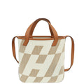 Hermes Bicolor Cabas H en Biais 27 Toile H Swift Bag