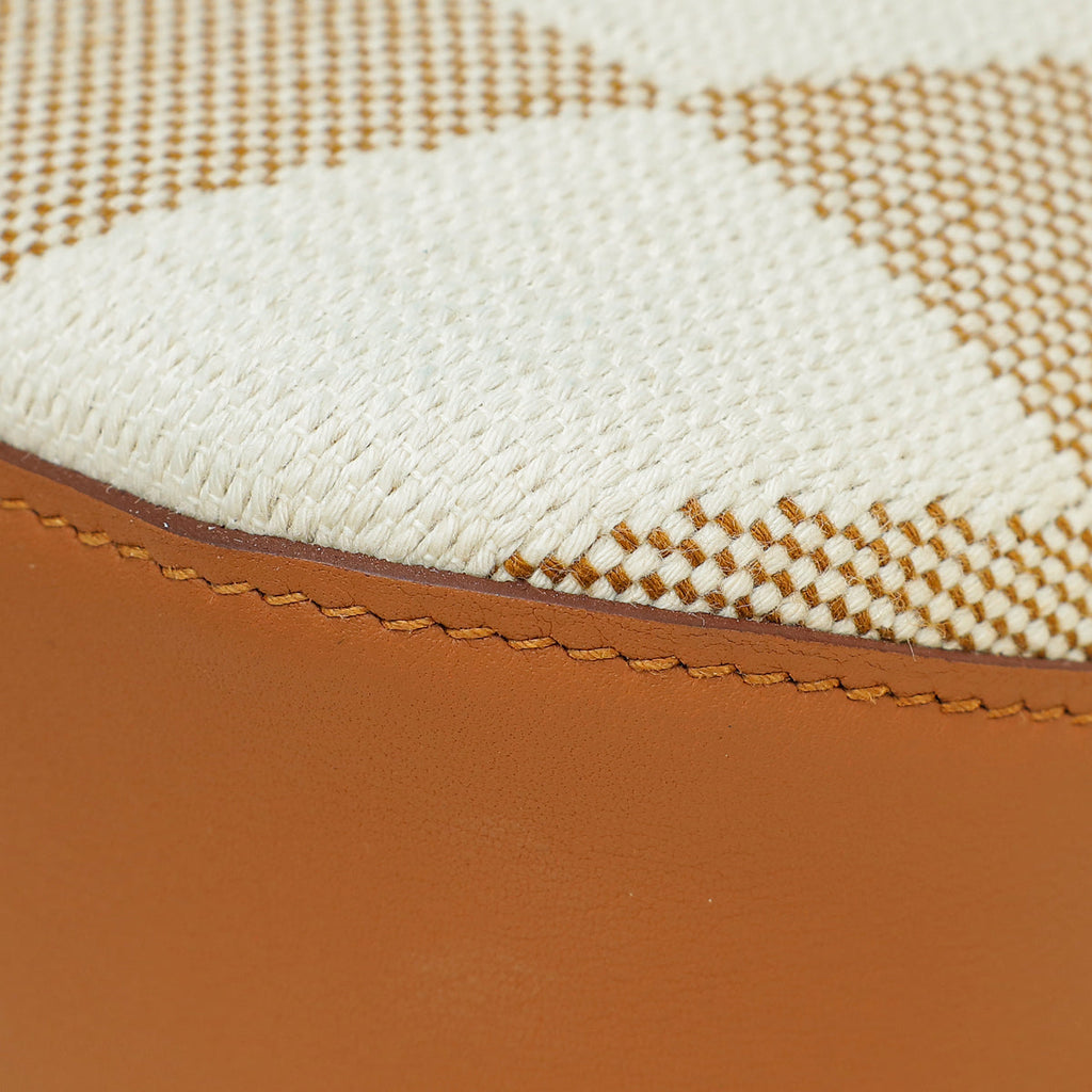 Hermes Bicolor Cabas H en Biais 27 Toile H Swift Bag