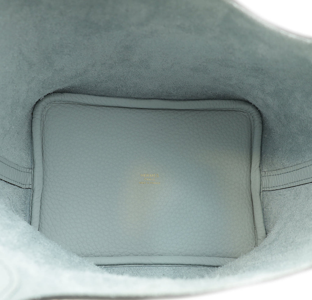 Hermes Bleu Pale Picotin Lock 18 Bag