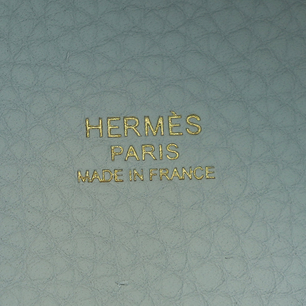 Hermes Bleu Pale Picotin Lock 18 Bag