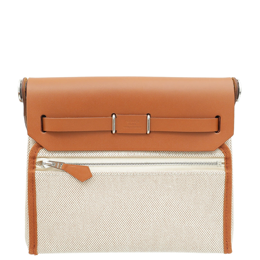 Hermes Gold H Herbag Zip 20 Bag