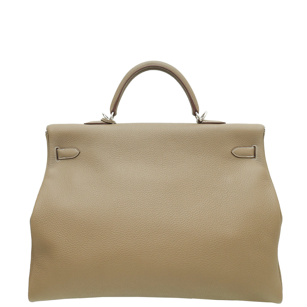 Hermes Etoupe Voyage Kelly 50 Bag