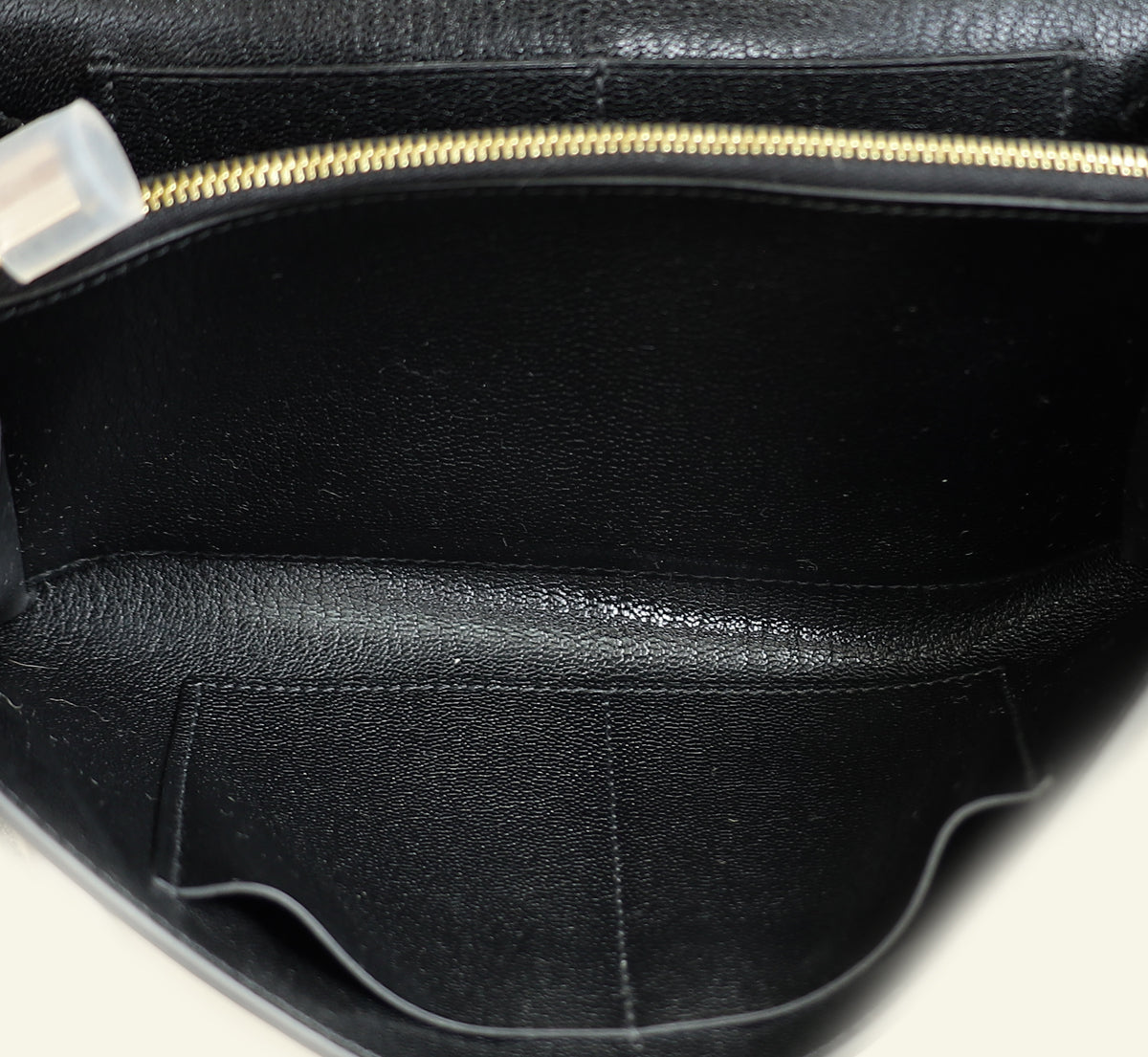 Hermes Noir Kelly To Go Wallet