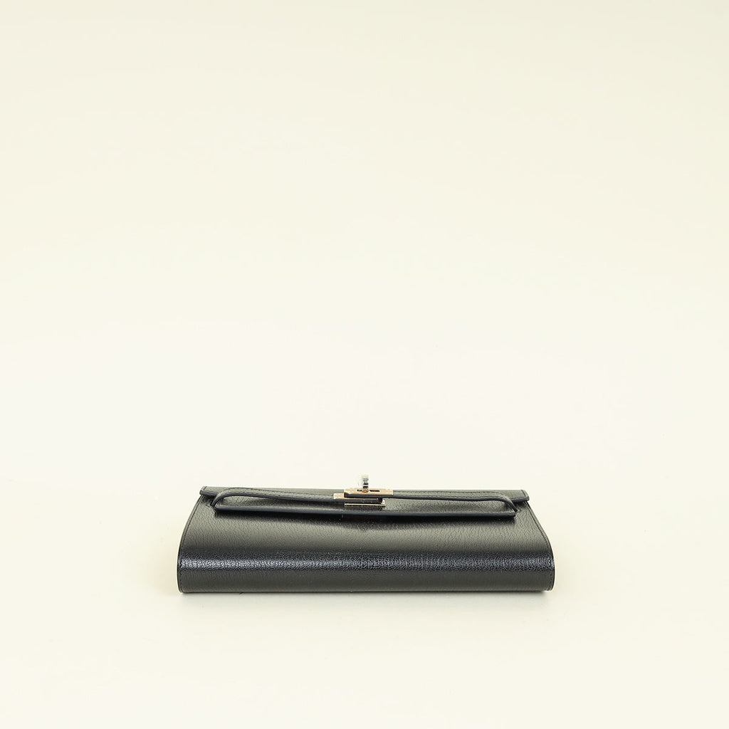 Hermes Noir Kelly To Go Wallet