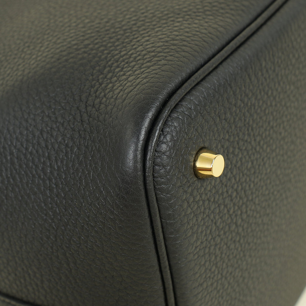 Hermes Noir Picotin Lock 22 Bag