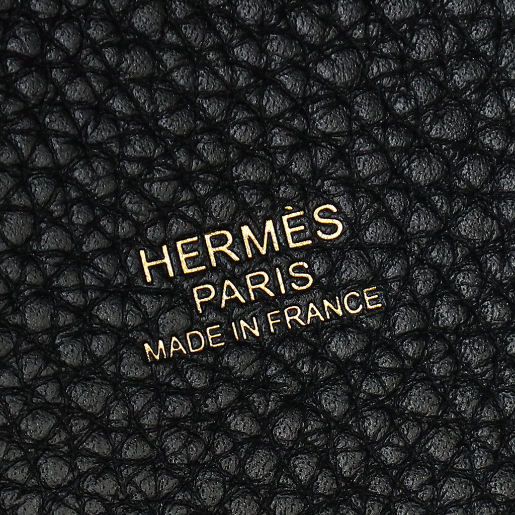 Hermes Noir Picotin Lock 22 Bag