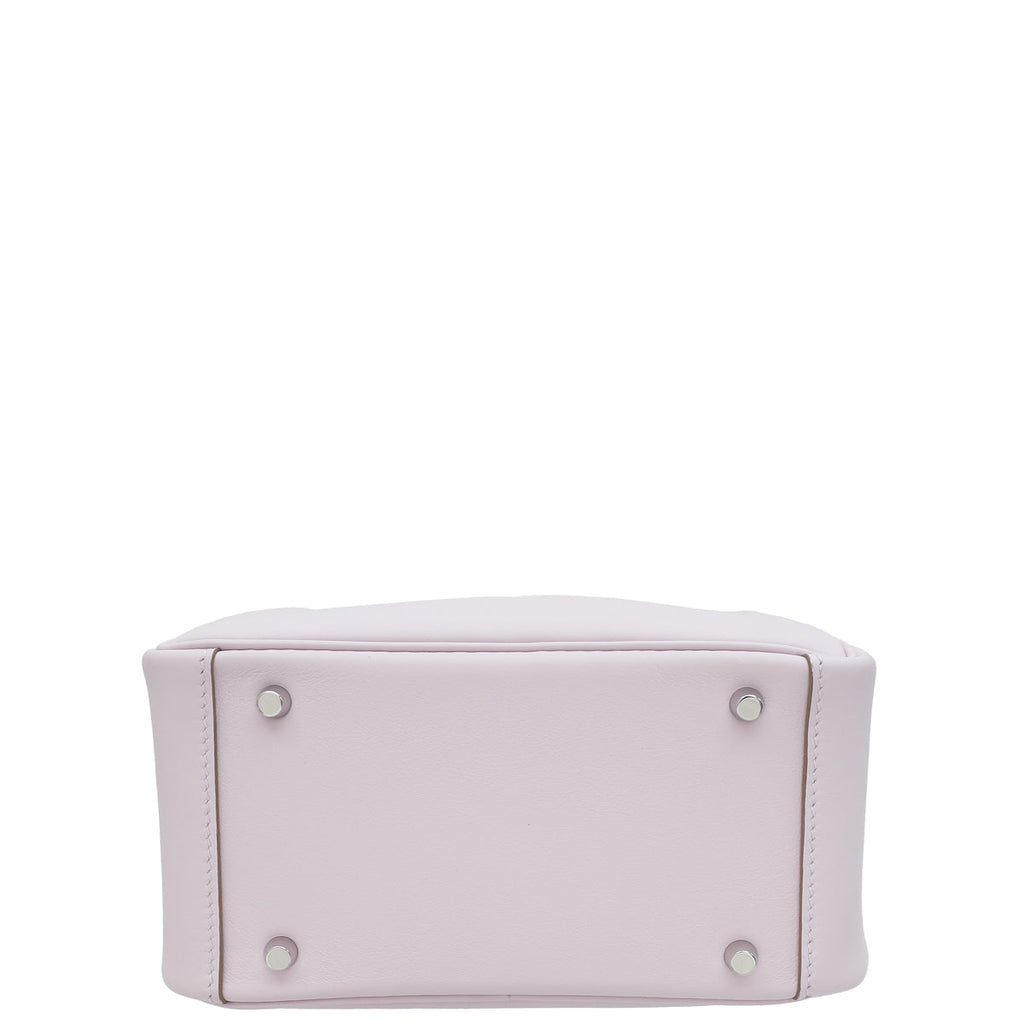 Hermes Mauve Pale Hermes Verso Mini Lindy Bag