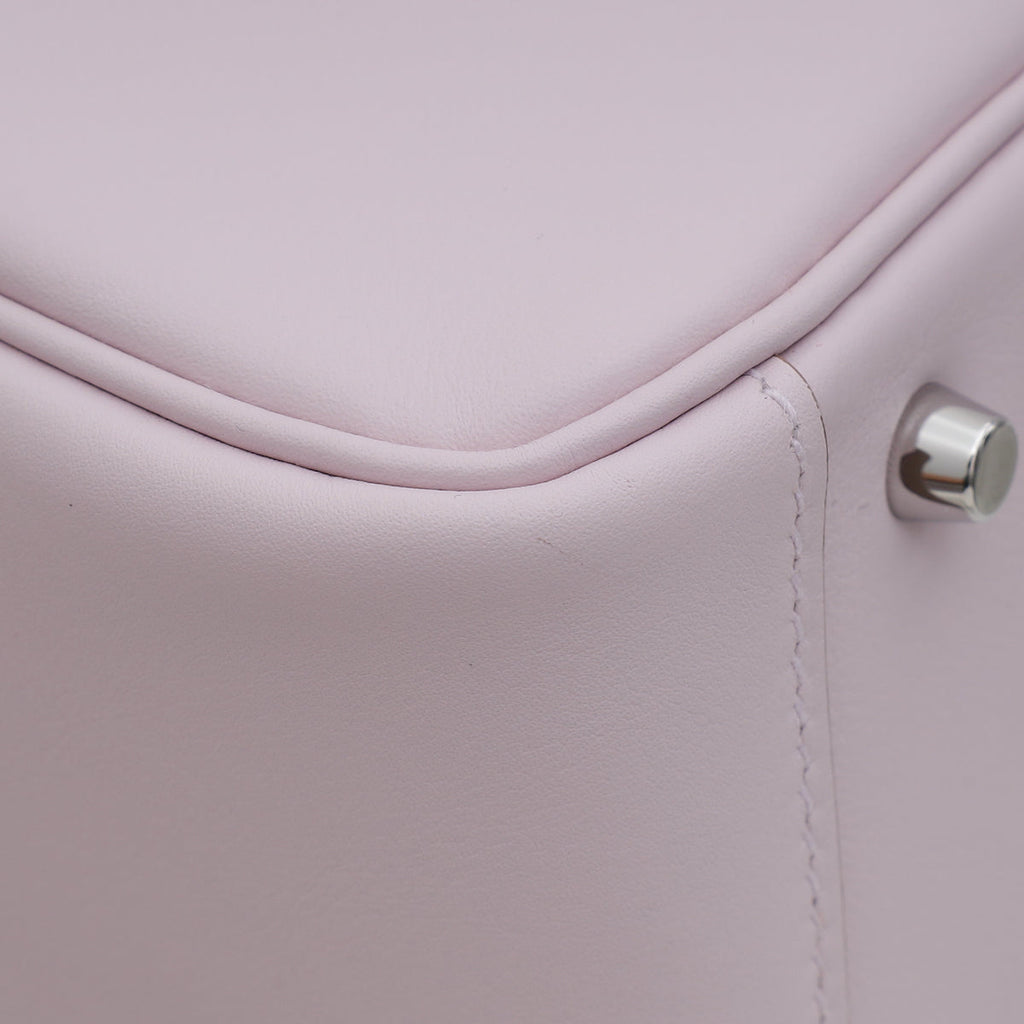 Hermes Mauve Pale Hermes Verso Mini Lindy Bag