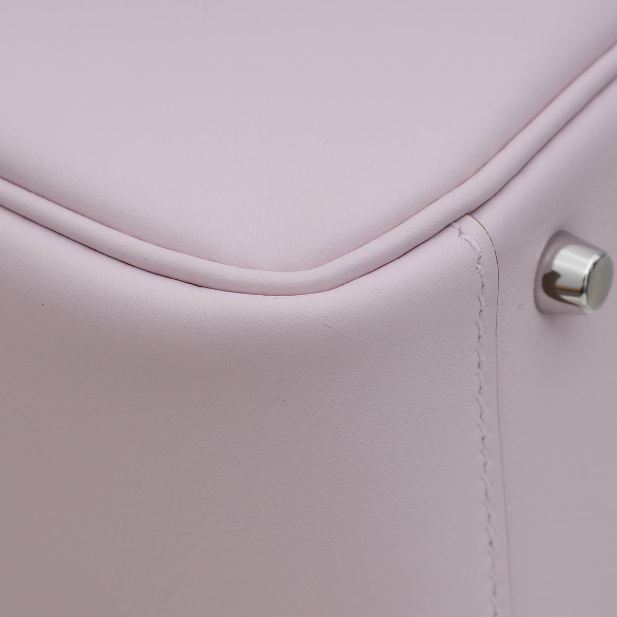 Hermes Mauve Pale Hermes Verso Mini Lindy Bag