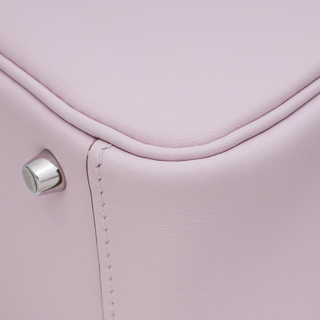 Hermes Mauve Pale Hermes Verso Mini Lindy Bag