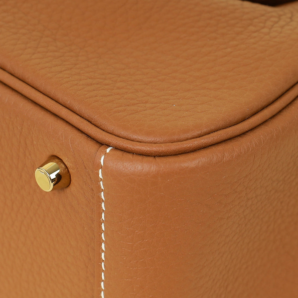 Hermes Gold Mini Lindy Bag