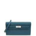 Hermes Bleu Thalassa Kelly To Go Wallet