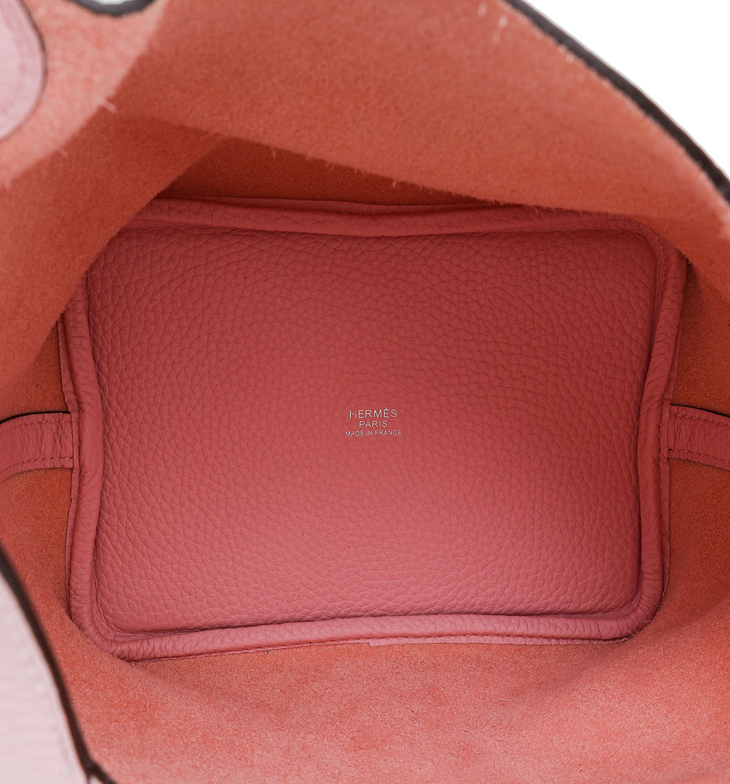 Hermes Rose Sakura Picotin Lock 18 Bag