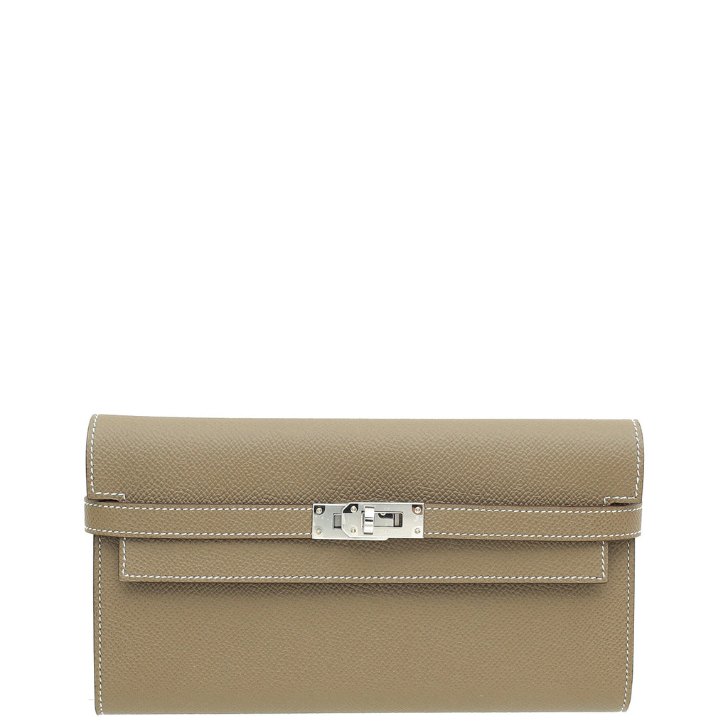 Hermes Etoupe Kelly Classic Wallet