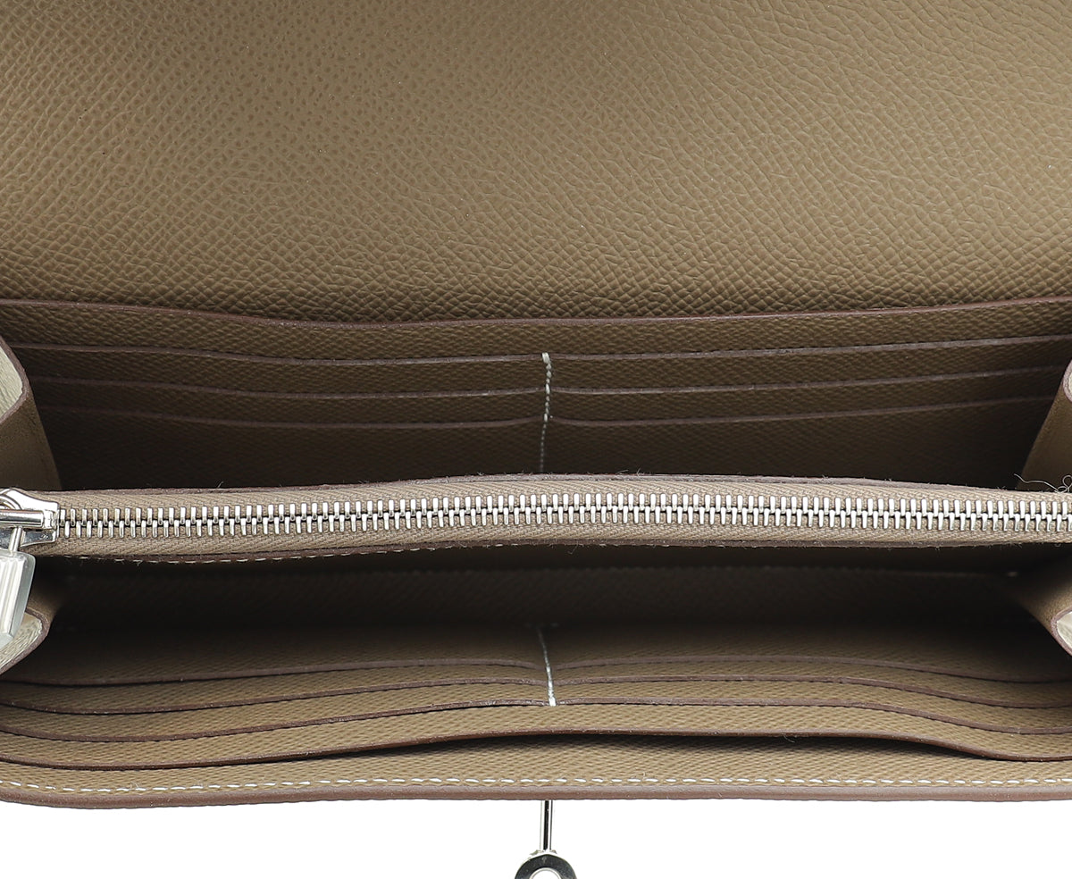 Hermes Etoupe Kelly Classic Wallet