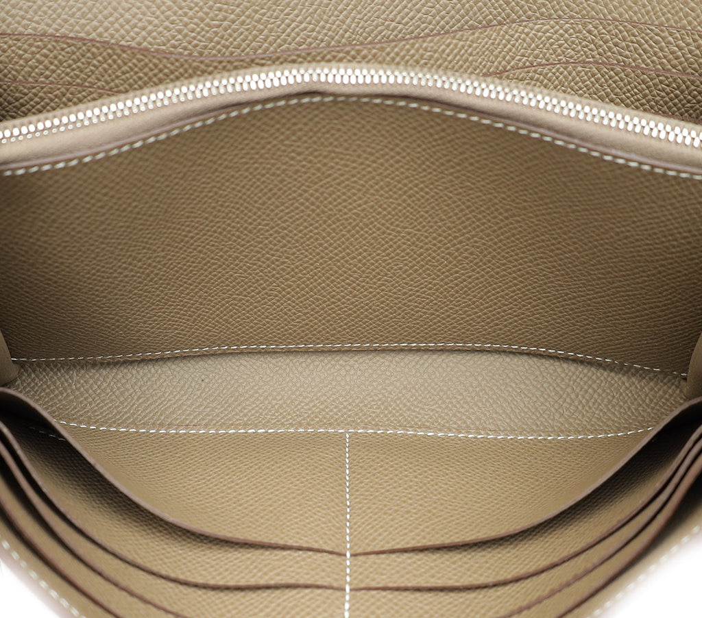 Hermes Etoupe Kelly Classic Wallet